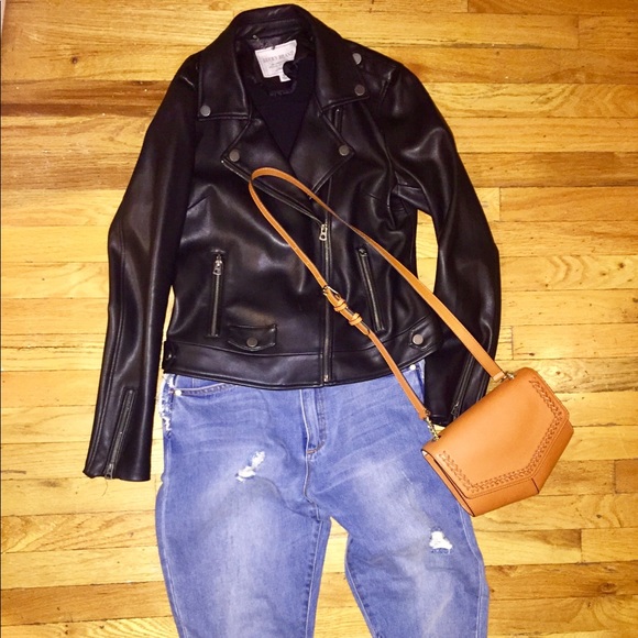 lucky brand faux leather jacket